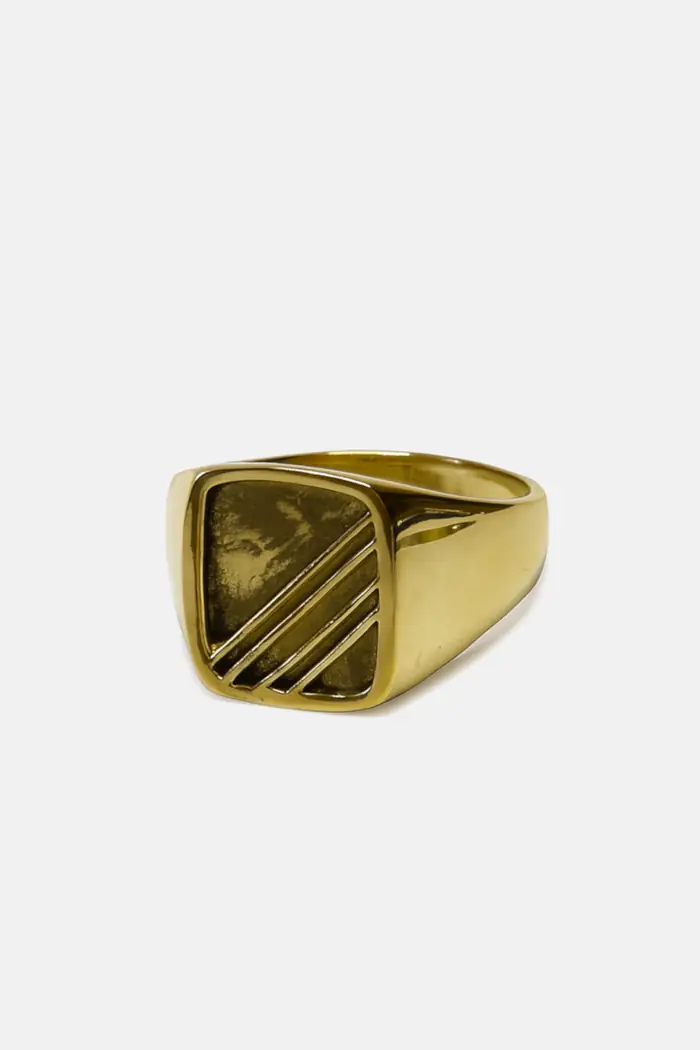 Gold signet ring