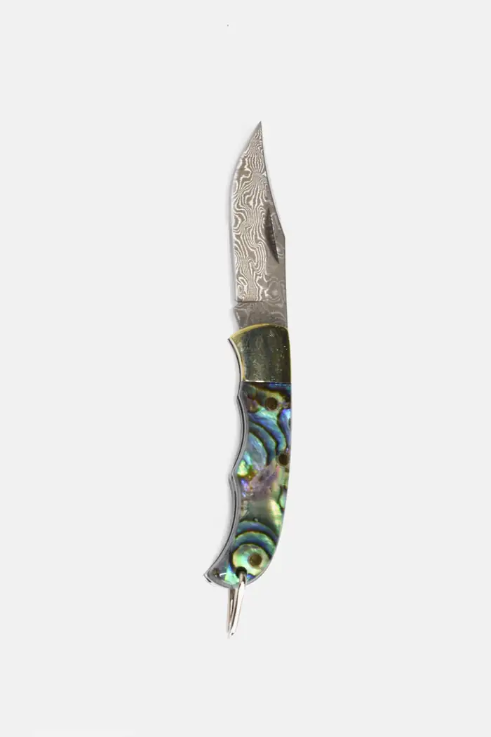 Pocket knife with an abalone handle